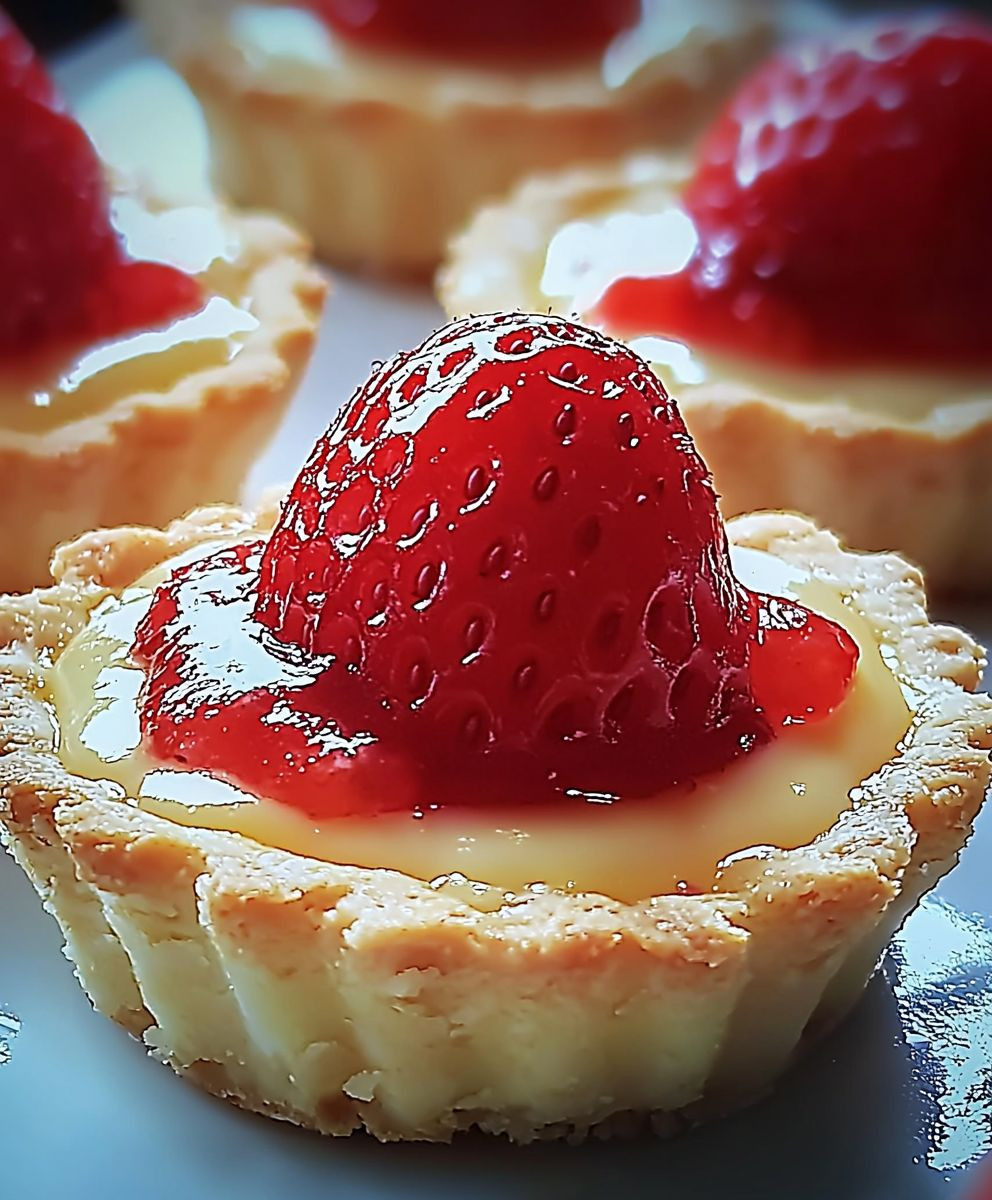 Tarte aux fraises gourmandes