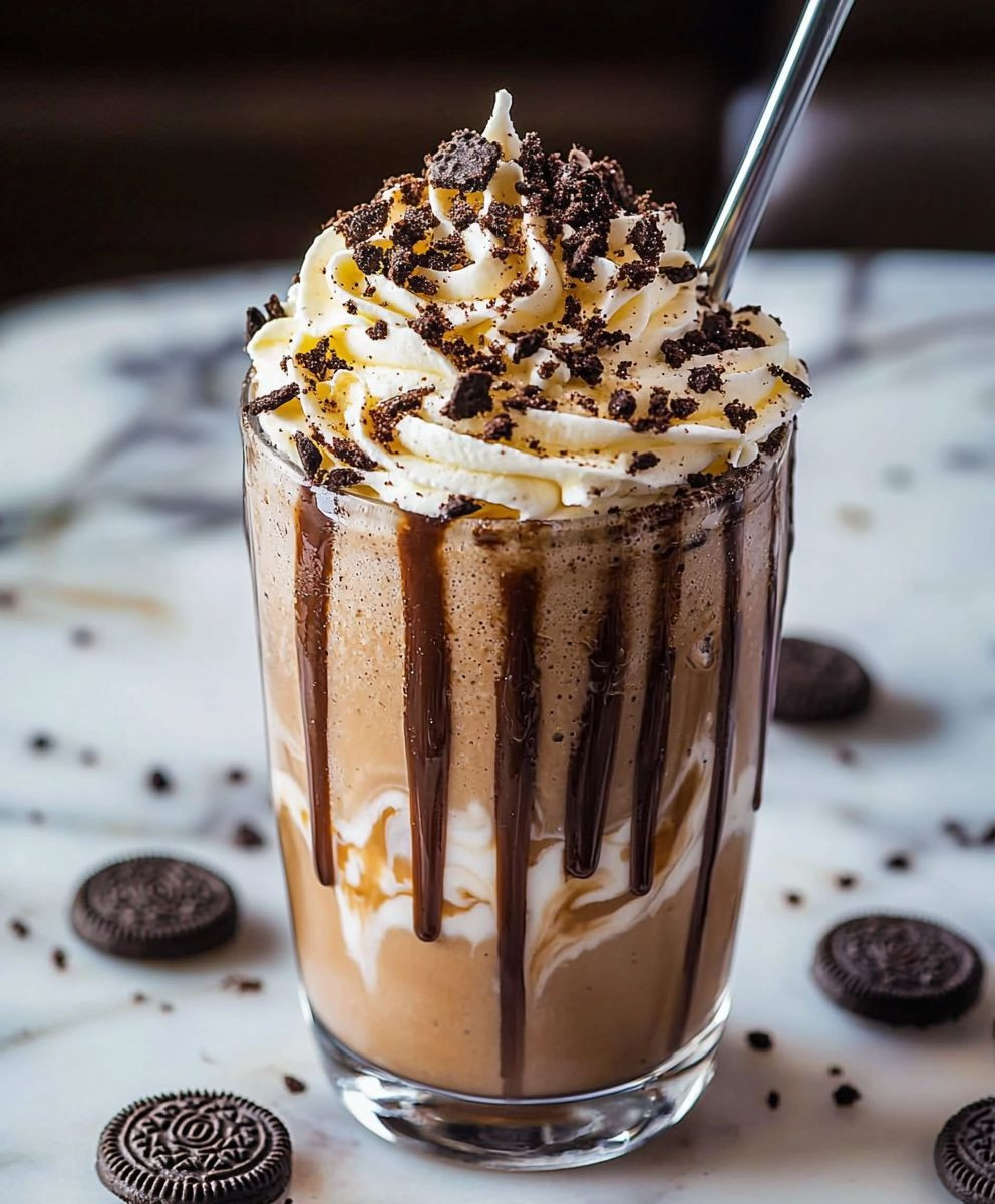Mocha Oreo glacé