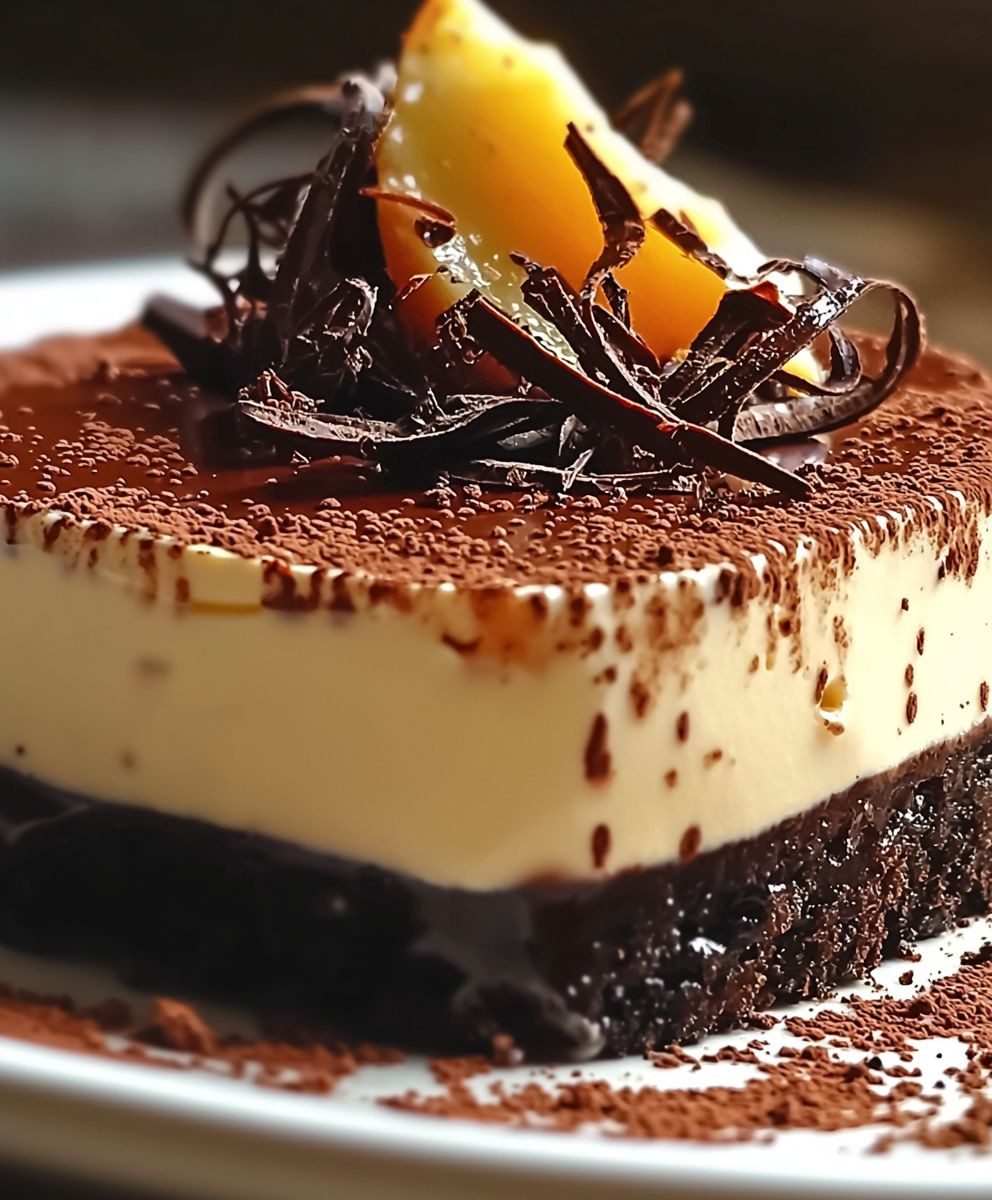 Dessert chocolat crème vanillée