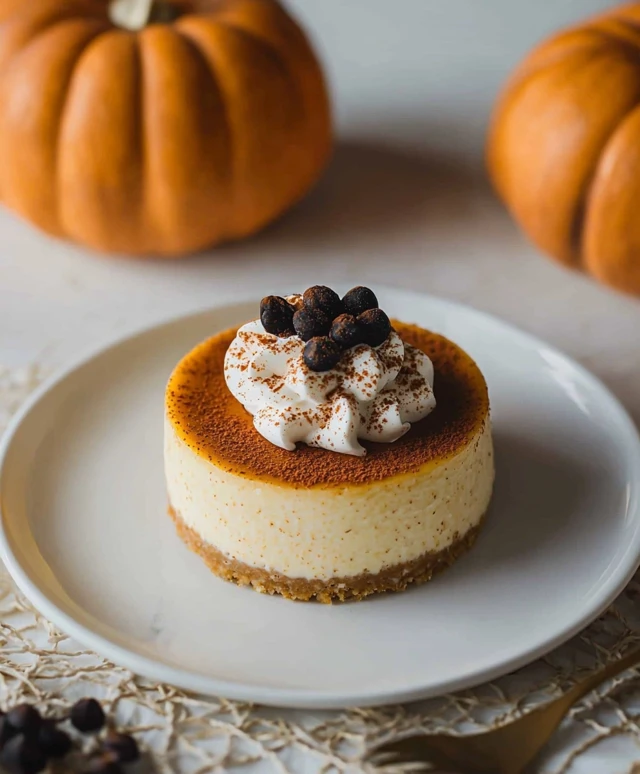 Gâteaux au fromage Hojicha citrouille