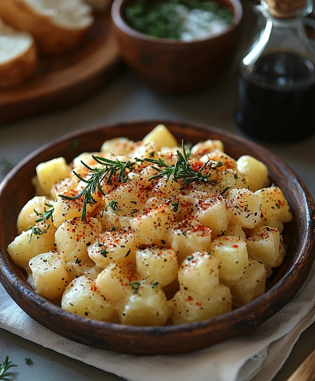 Salade de pommes de terre crémeuse