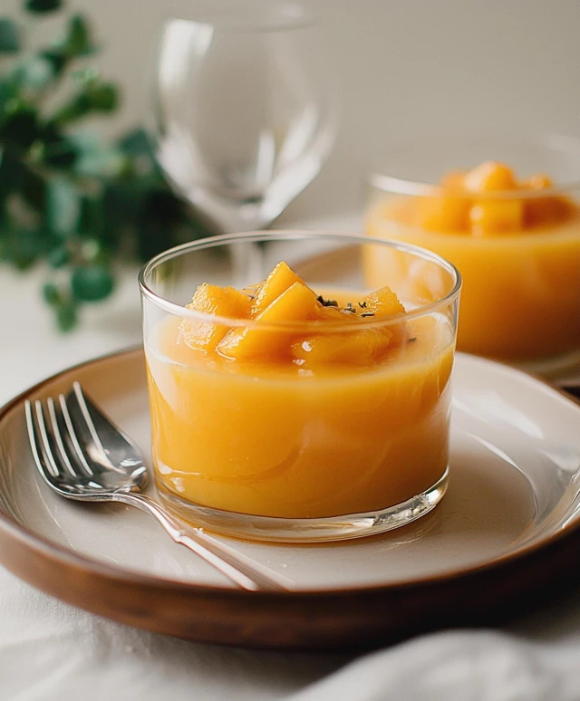 Pouding mangue noix de coco