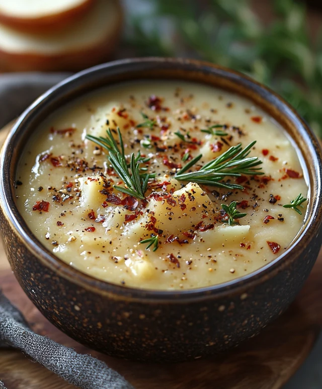 soupe crémeuse de pommes de terre
