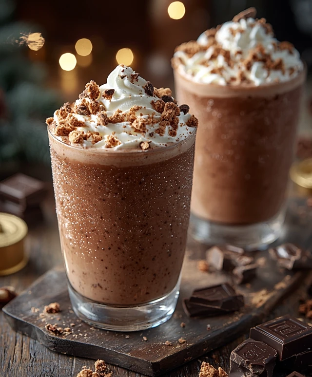 Chocolat chaud glacé alcoolisé