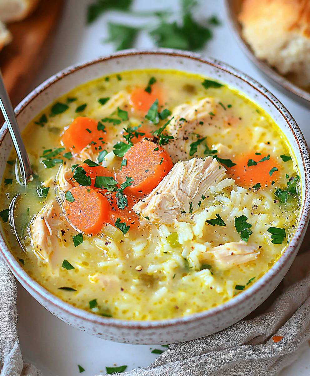 Soupe de poulet curative