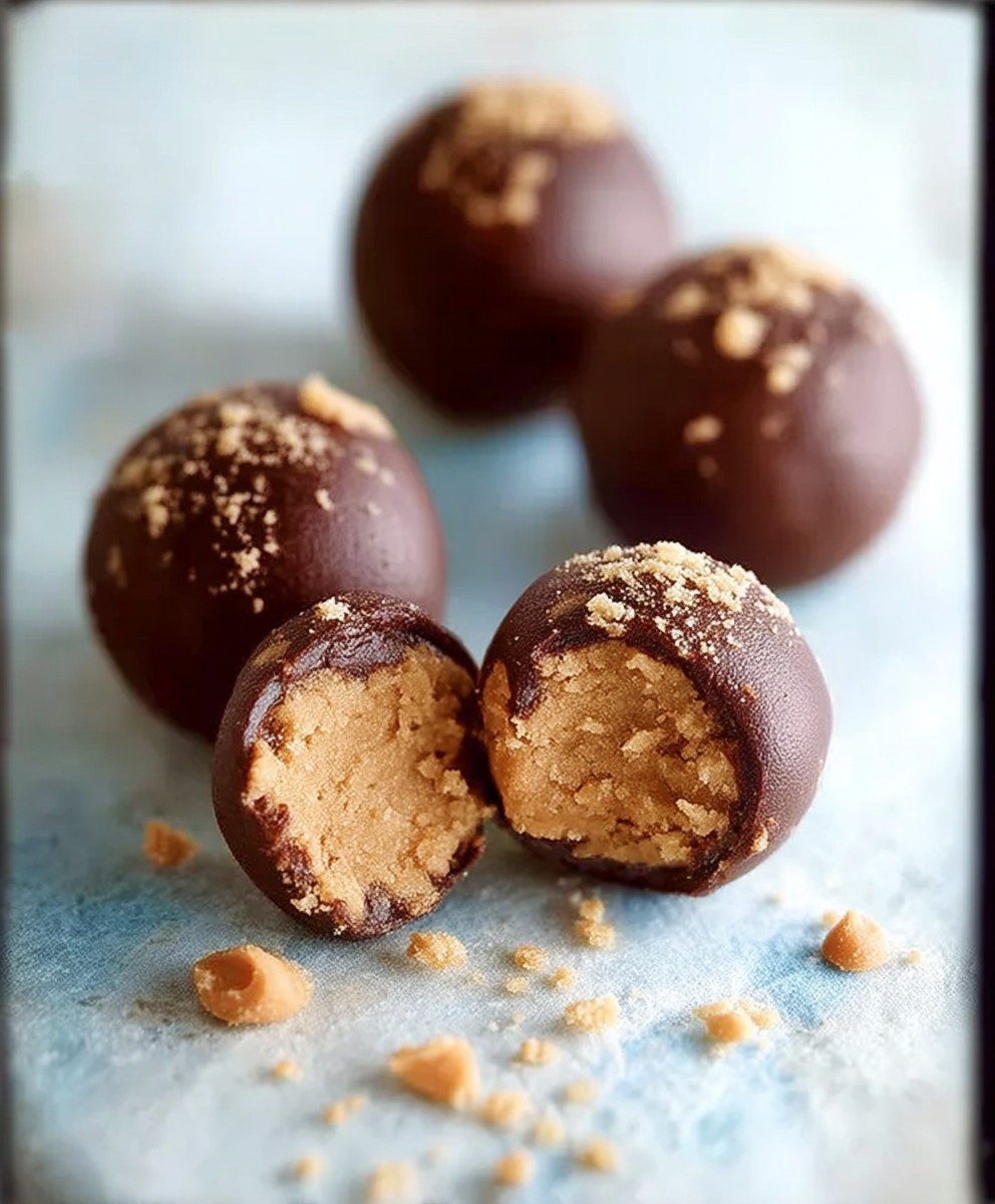 Boules pâte biscuits beurre cacahuètes