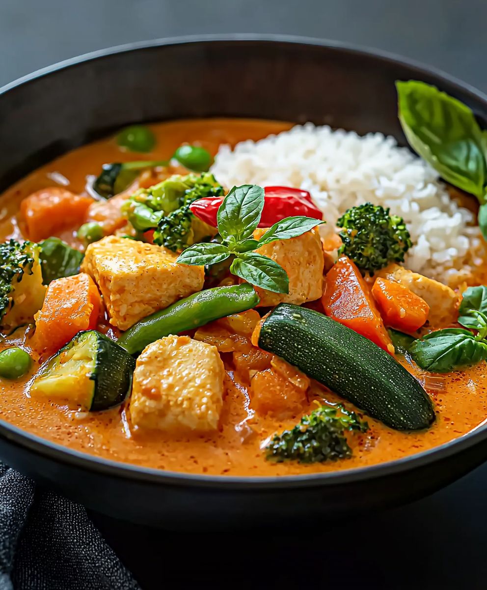 Curry rouge thaï légumes