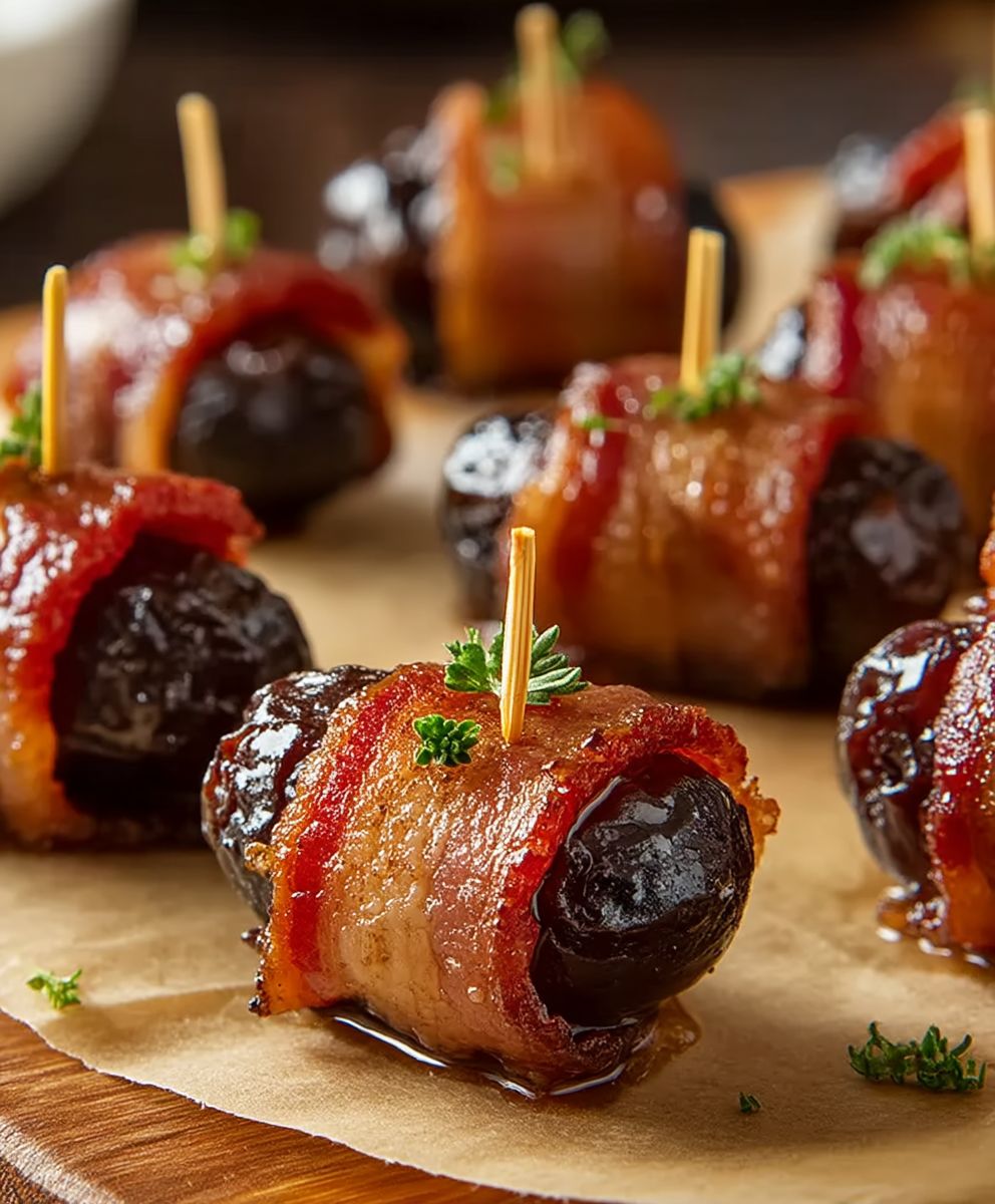 Dattes au bacon sucré salé