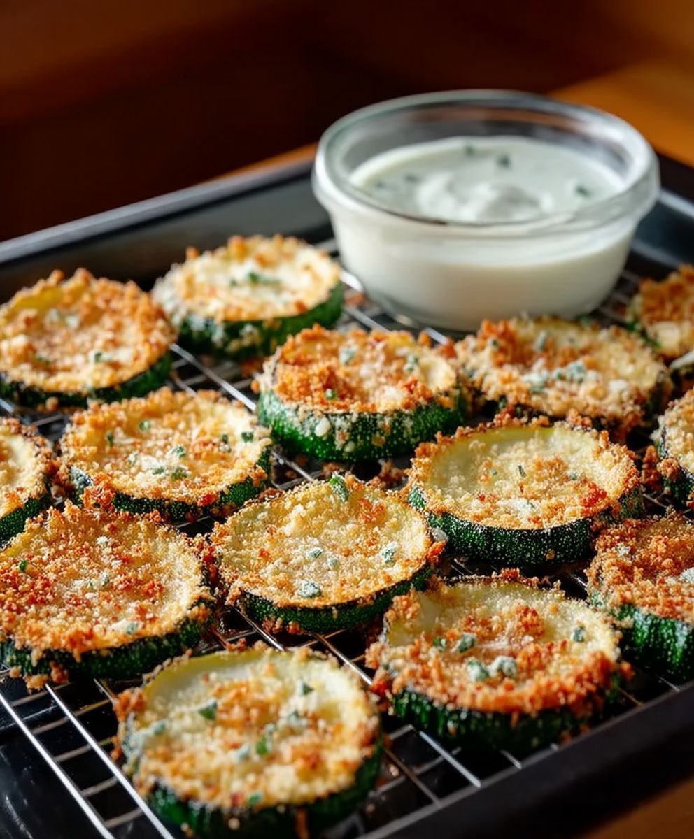 Chips de courgette croustillantes four