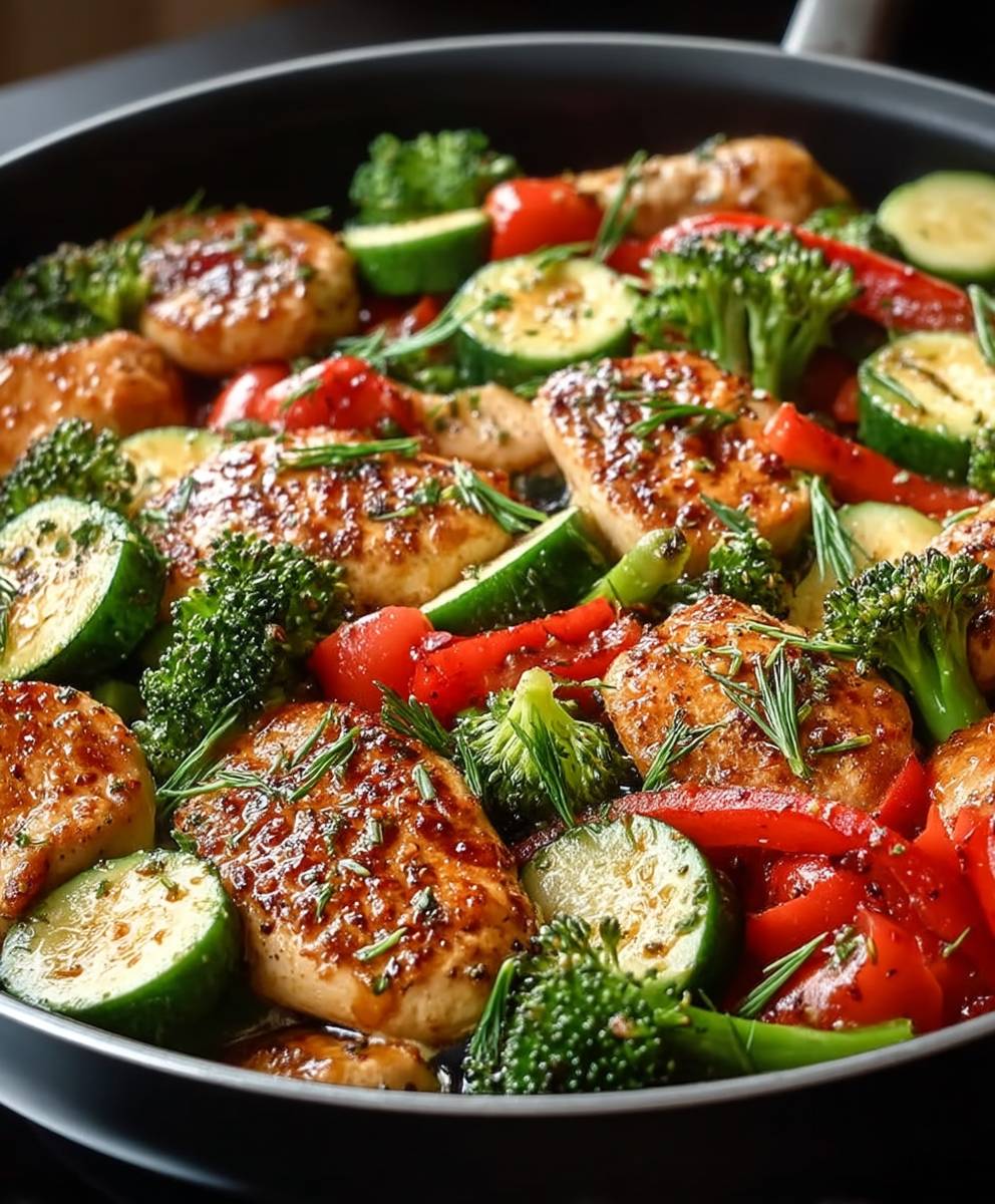 Poulet légumes une seule casserole
