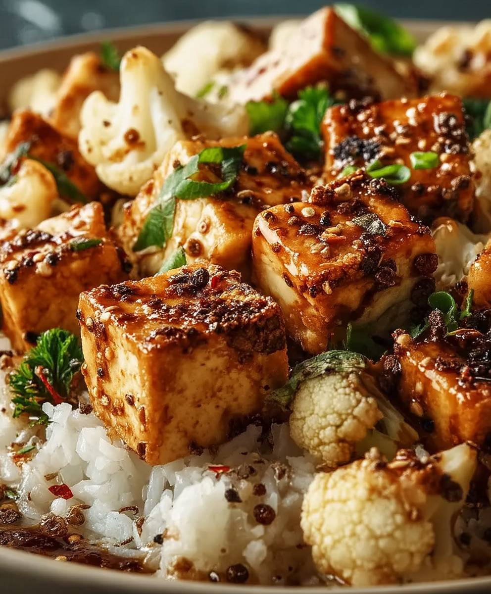 Tofu chou fleur poivre noir