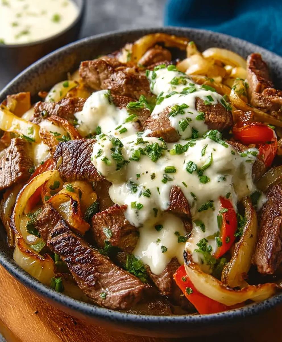 Cheesesteak Philly dans un bol
