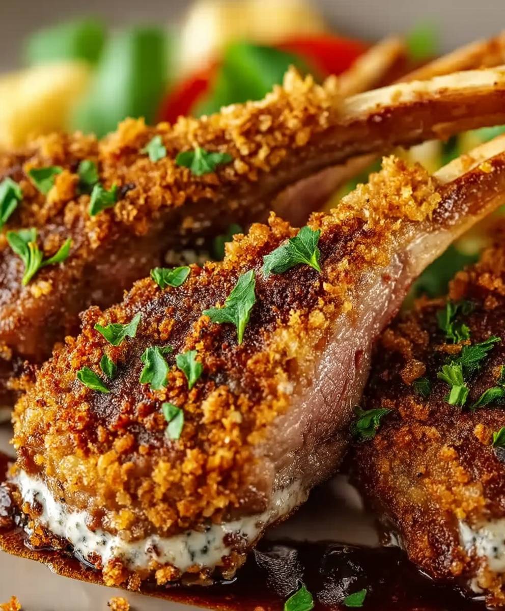 Escalopes agneau émiettées