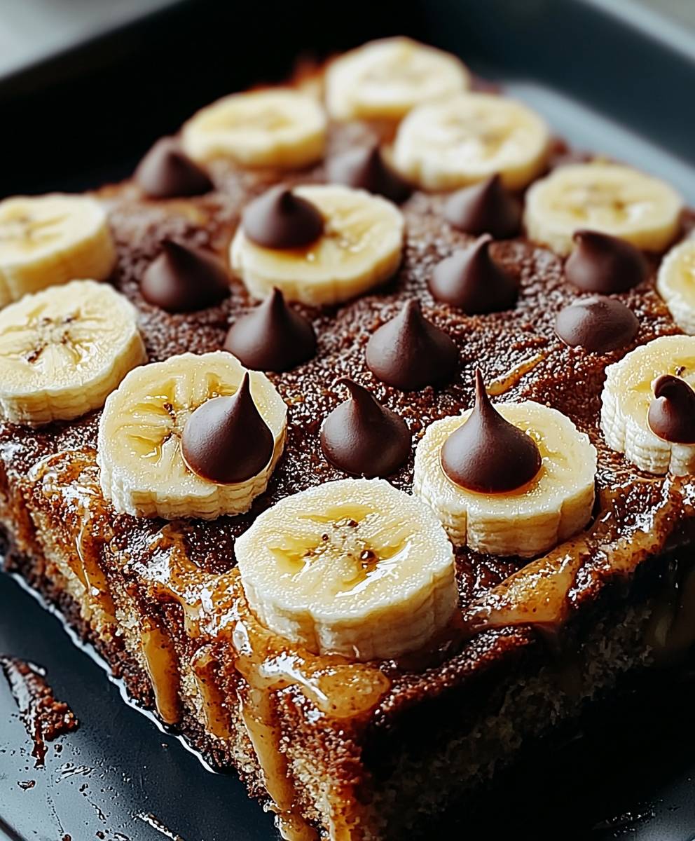 Gateau yaourt banane chocolat