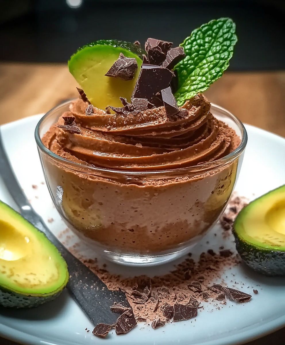 Mousse chocolat avocat