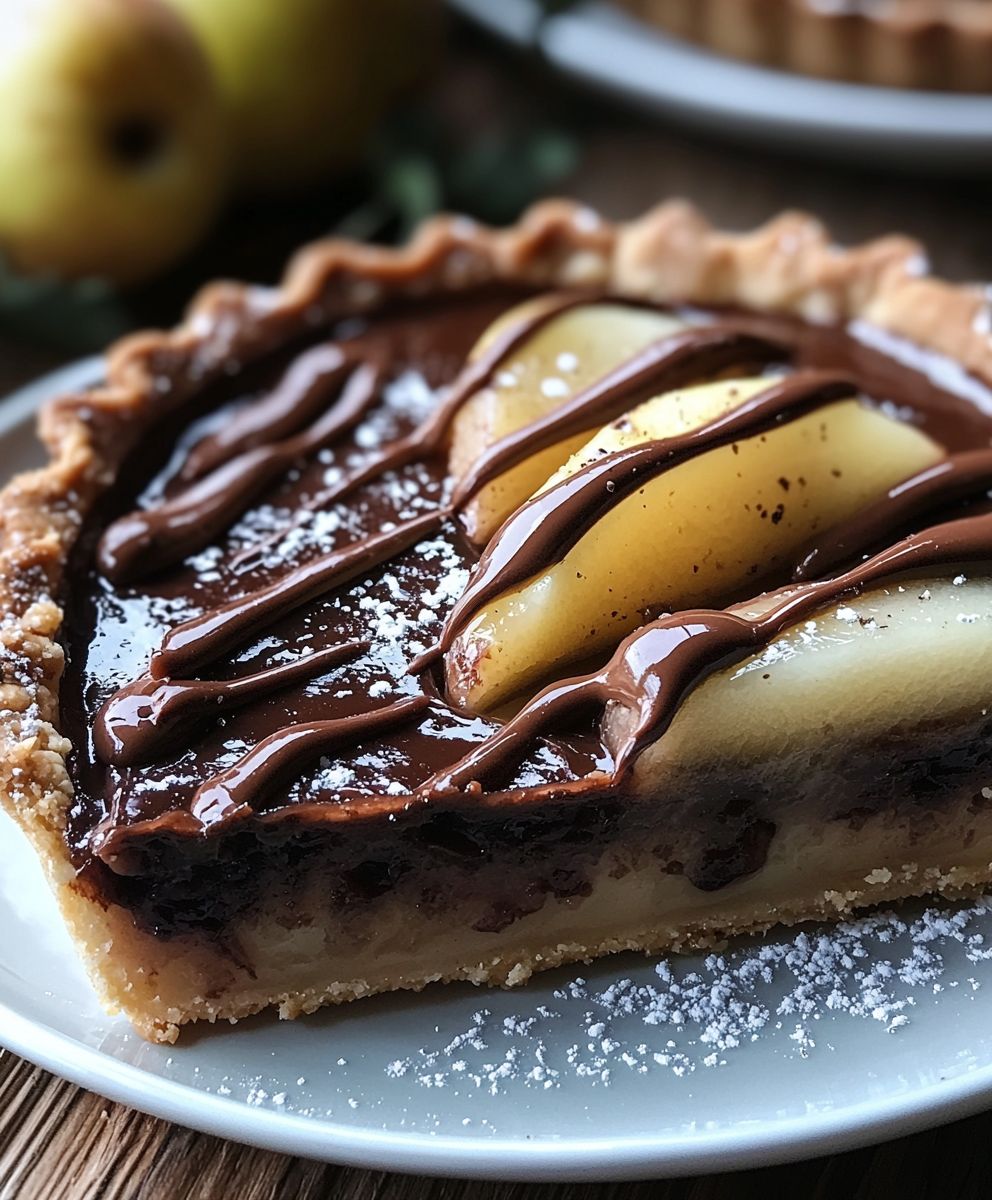 Tarte chocolat poires facile
