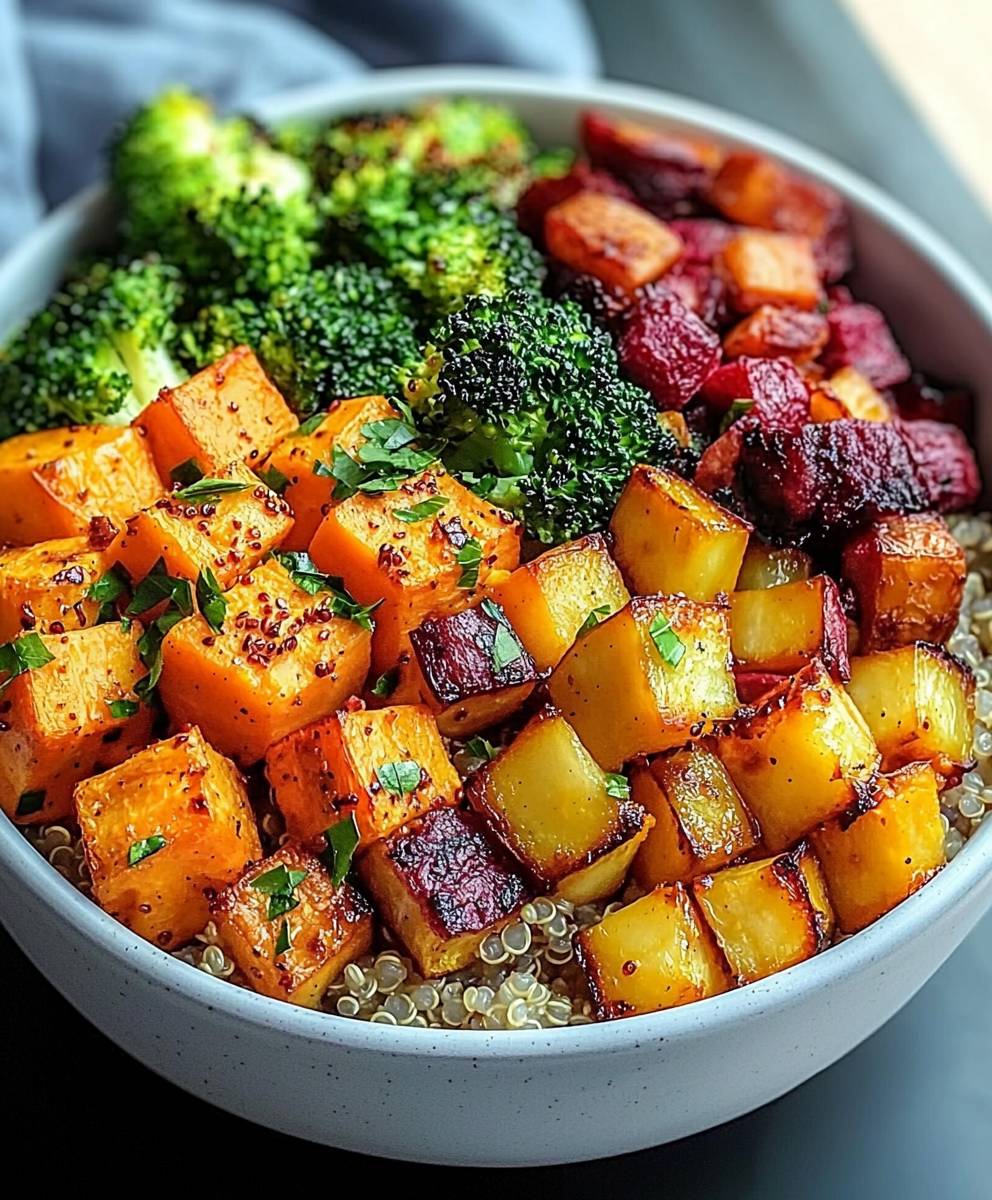 Quinoa légumes rôtis