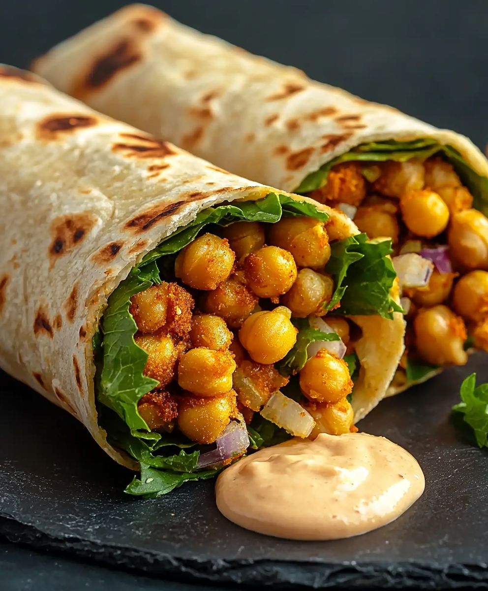 Wrap Épicé aux Pois Chiches