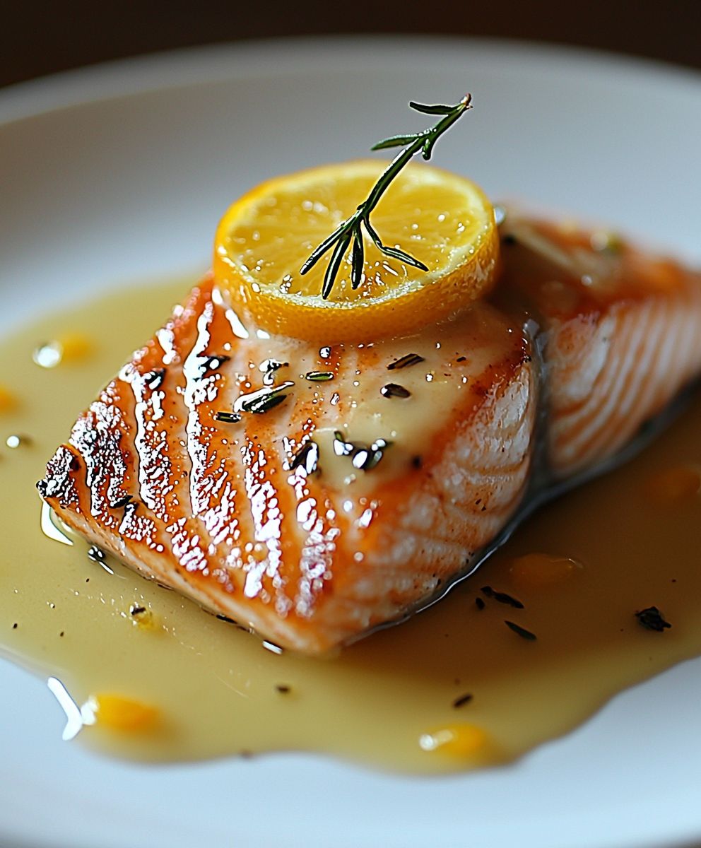 Saumon sauce beurre agrumes