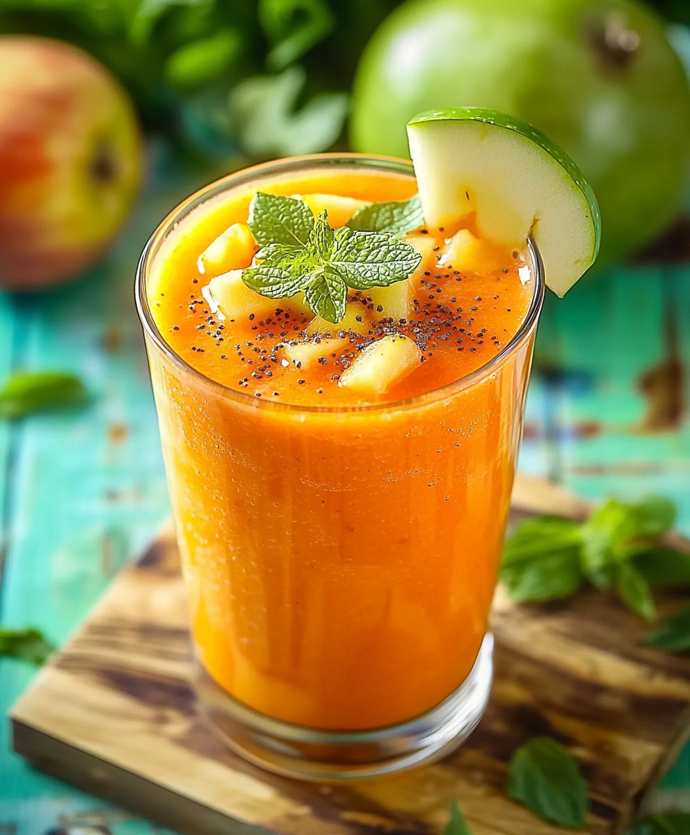 Smoothie melon pommes