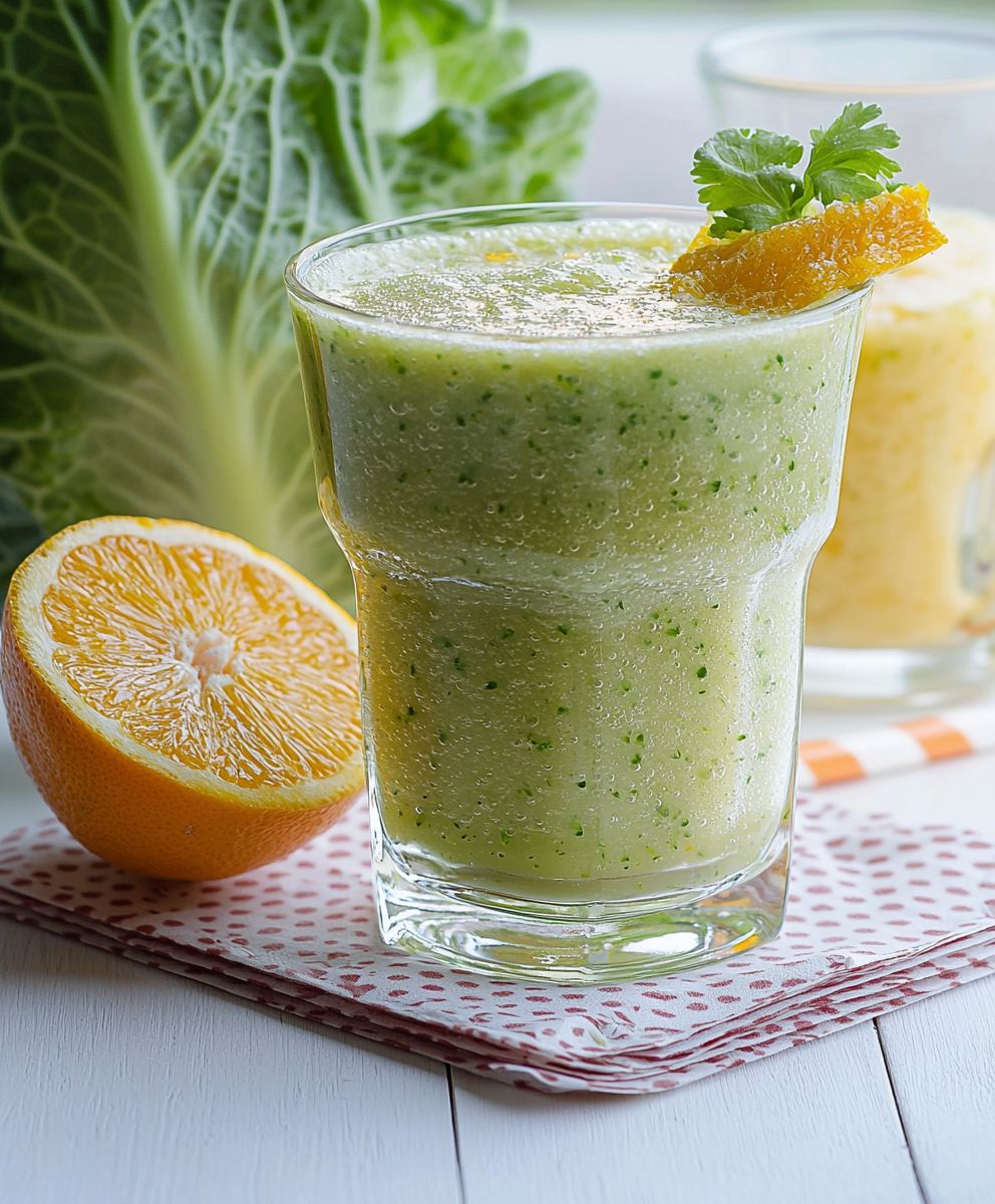 Smoothie orange chou de Savoie