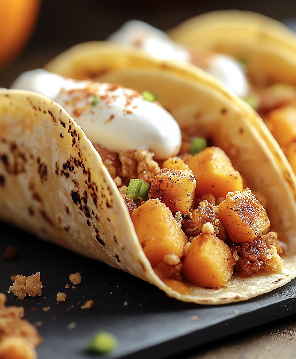Tacos tarte au potiron
