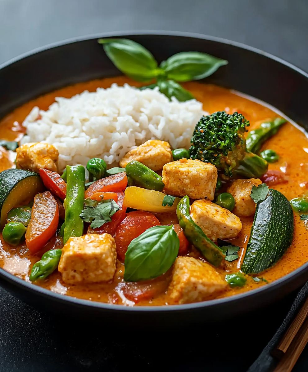 Curry rouge thaï légumes