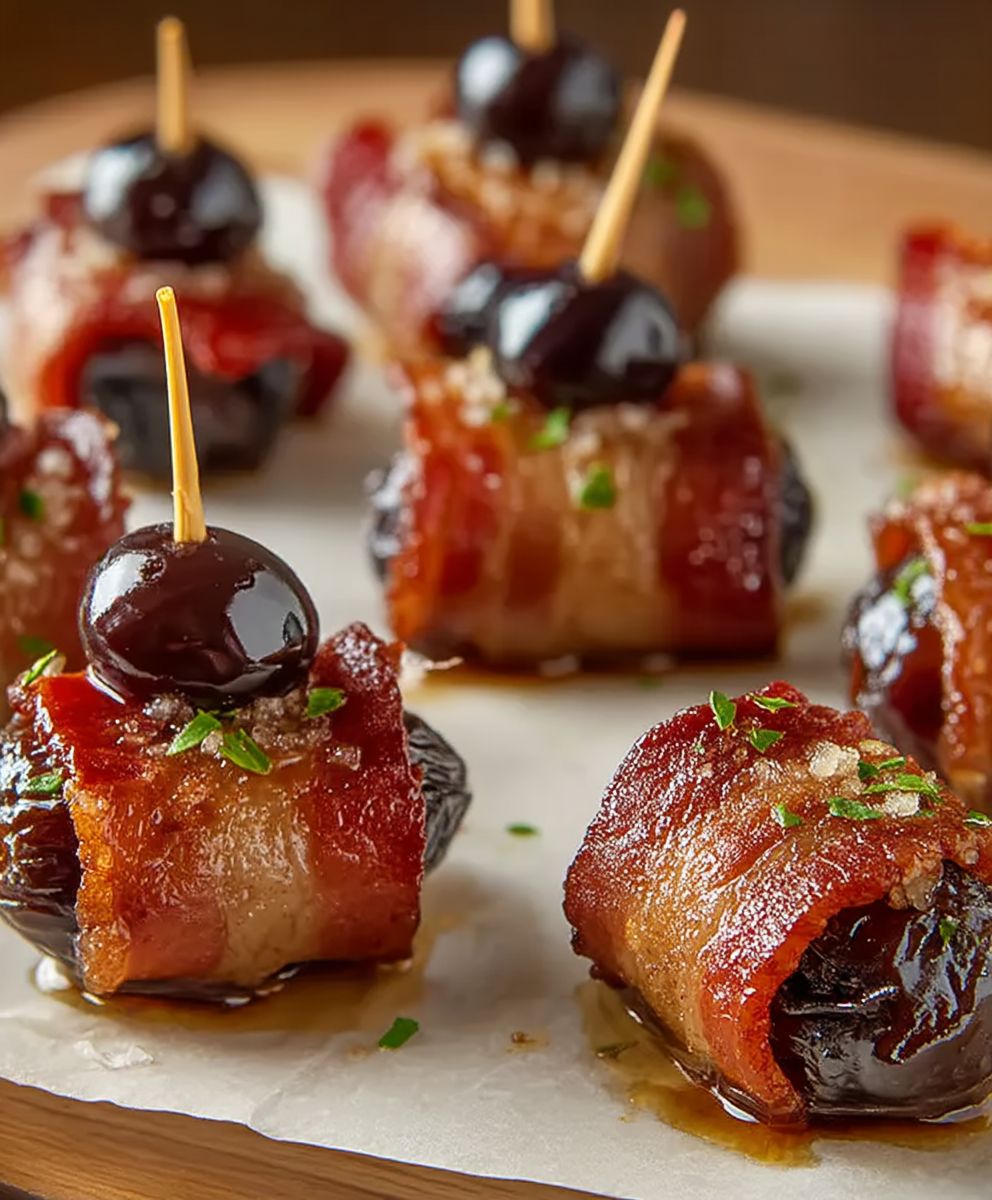Dattes au bacon sucré salé