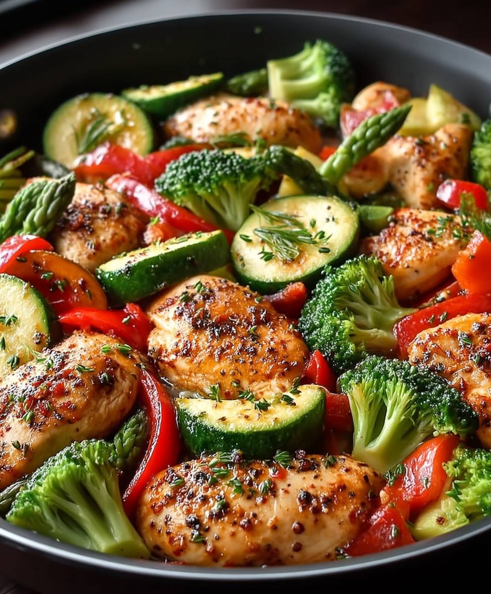 Poulet légumes une seule casserole