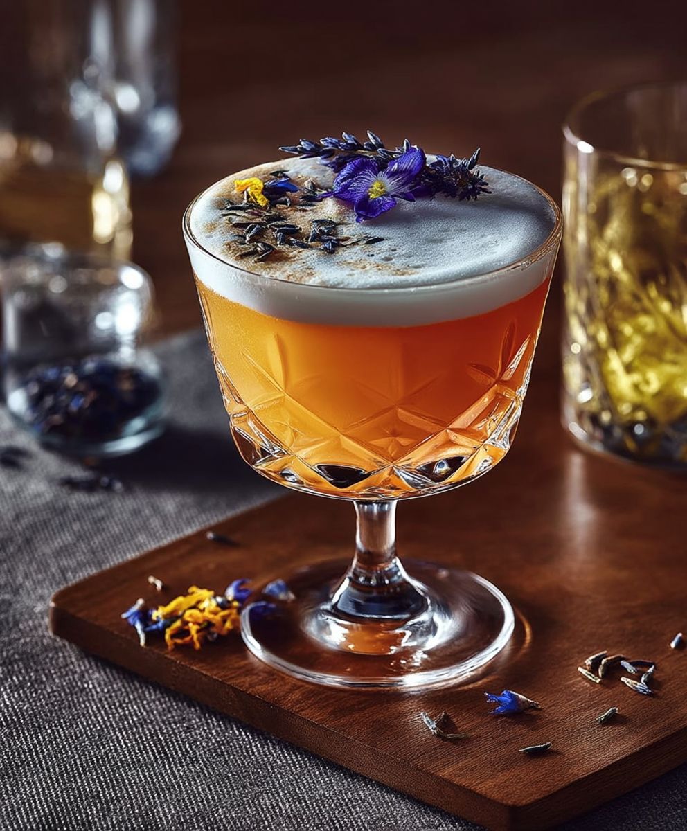 Gin sour Earl Grey