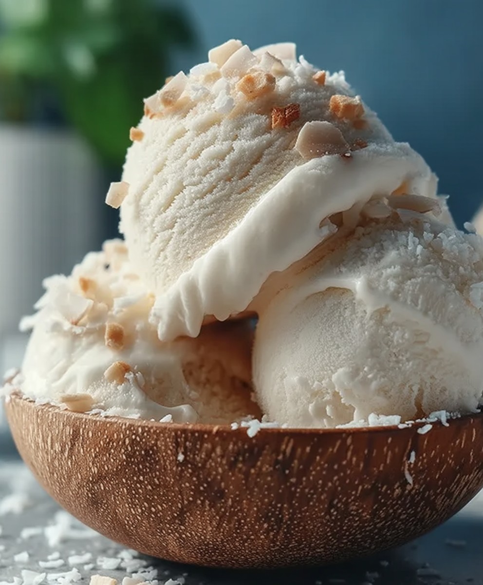 Glace noix coco macadamia