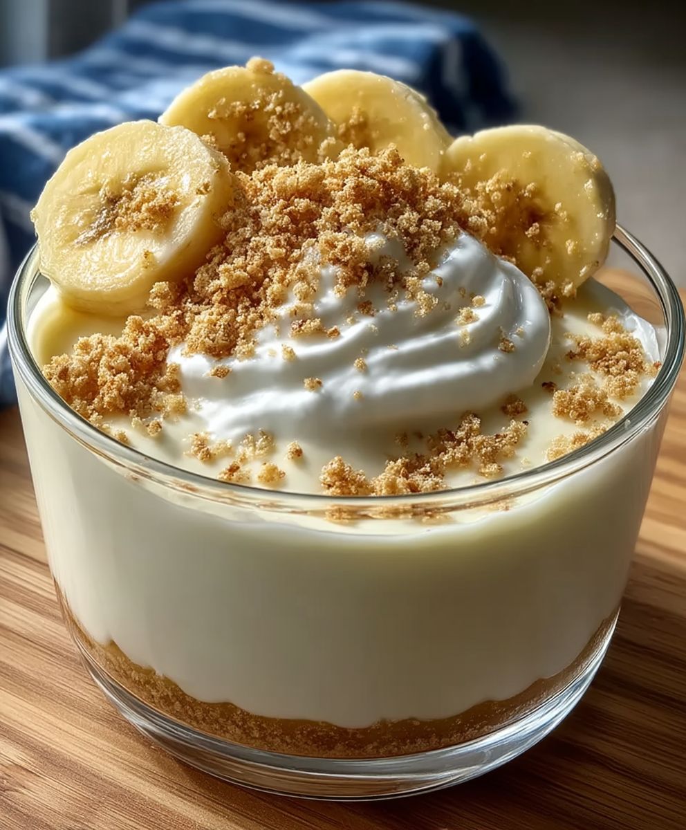 Bol yaourt grec banane pudding