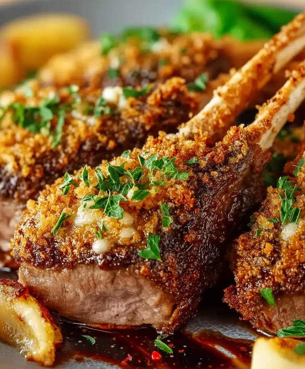 Escalopes agneau émiettées