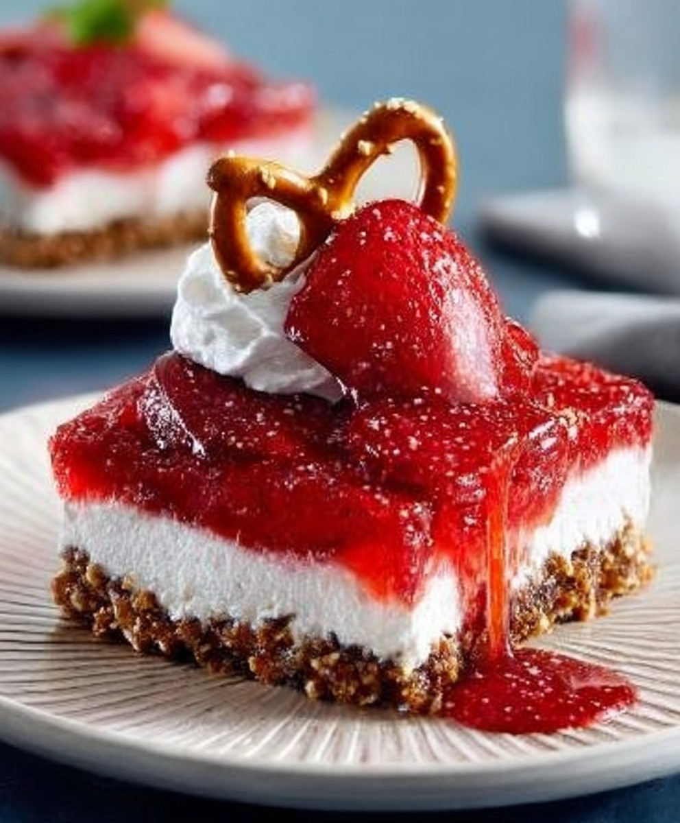 Salade bretzels fraises