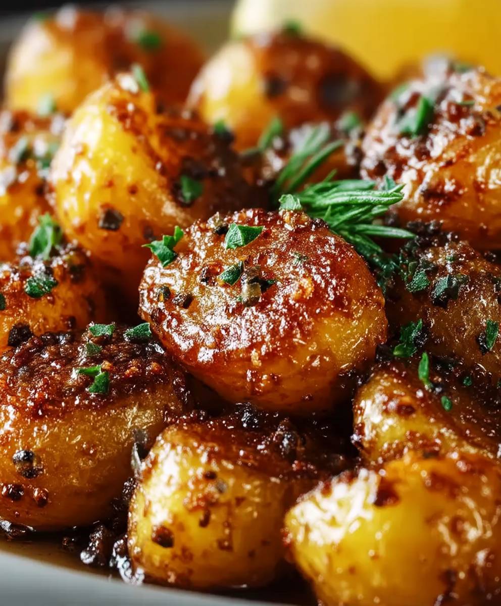 Pommes de terre miel moutarde