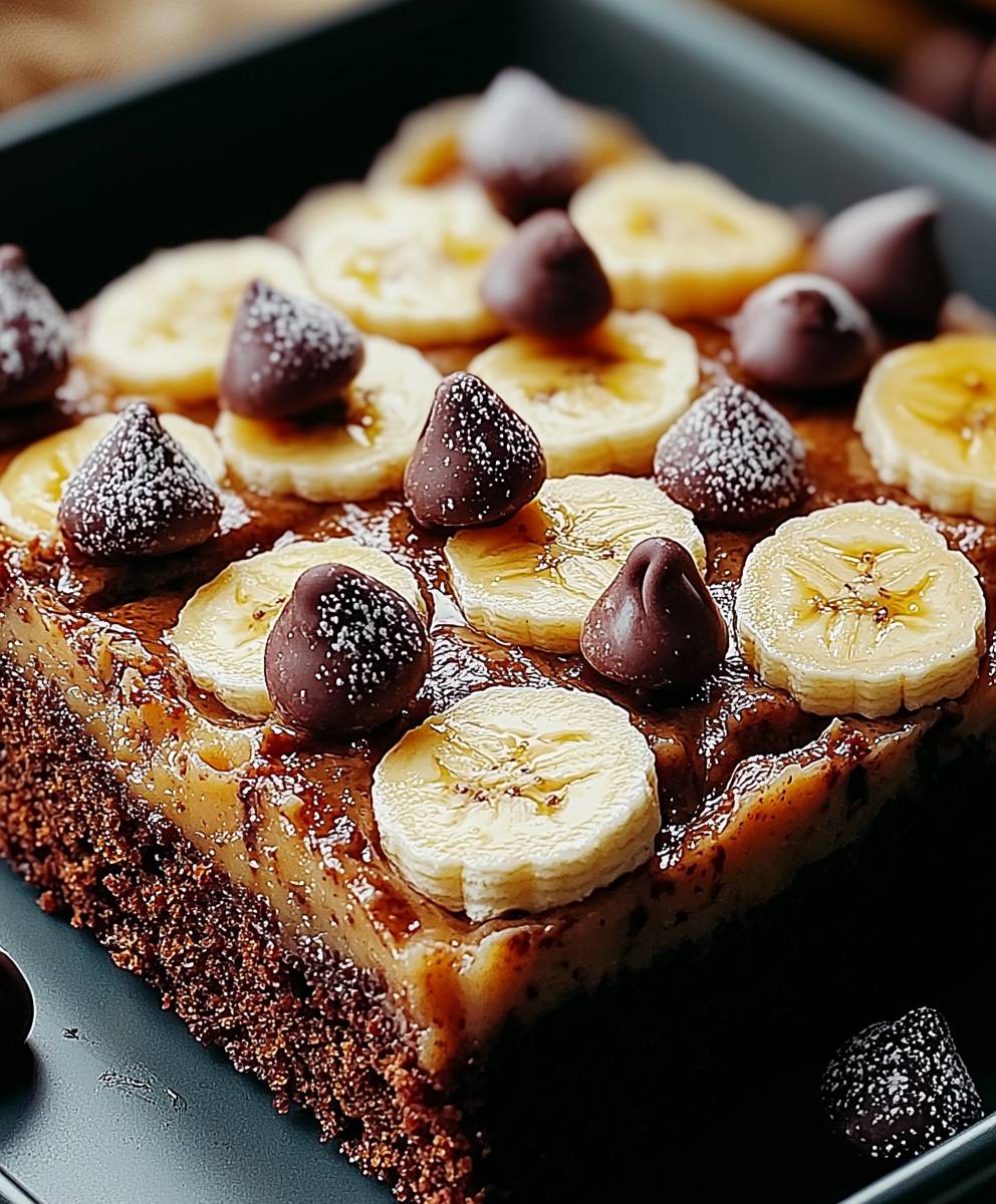 Gateau yaourt banane chocolat