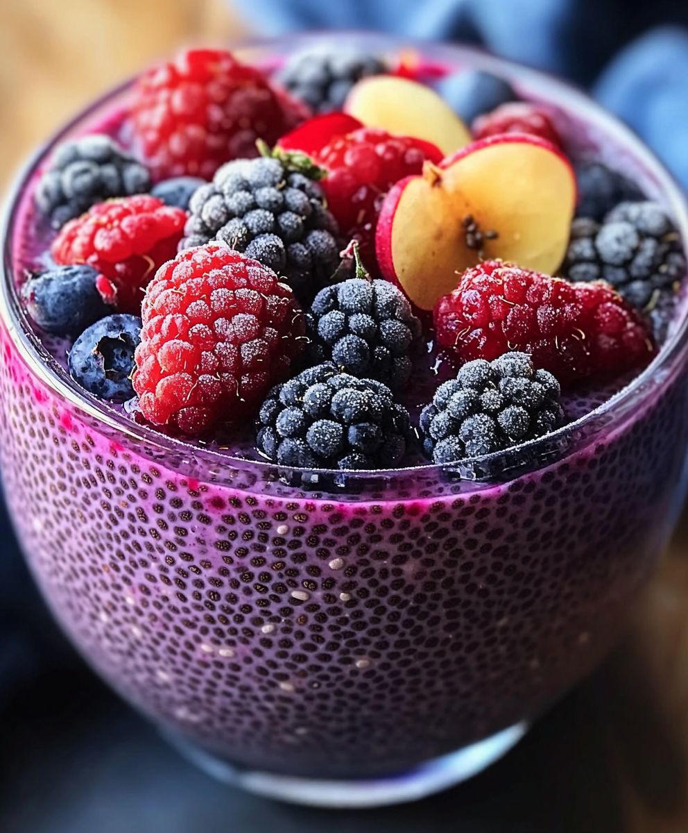 Pudding chia aux baies