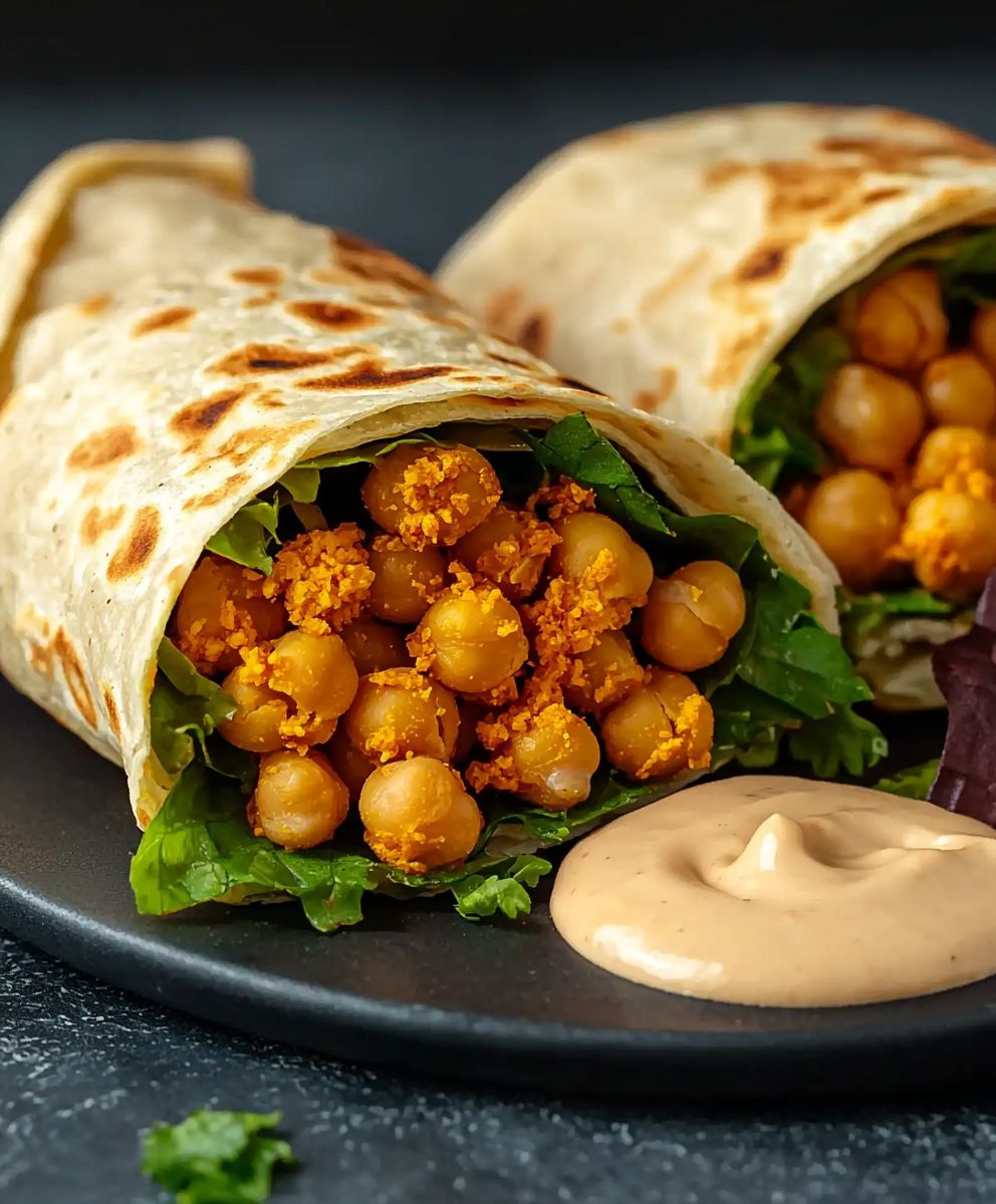 Wrap Épicé aux Pois Chiches