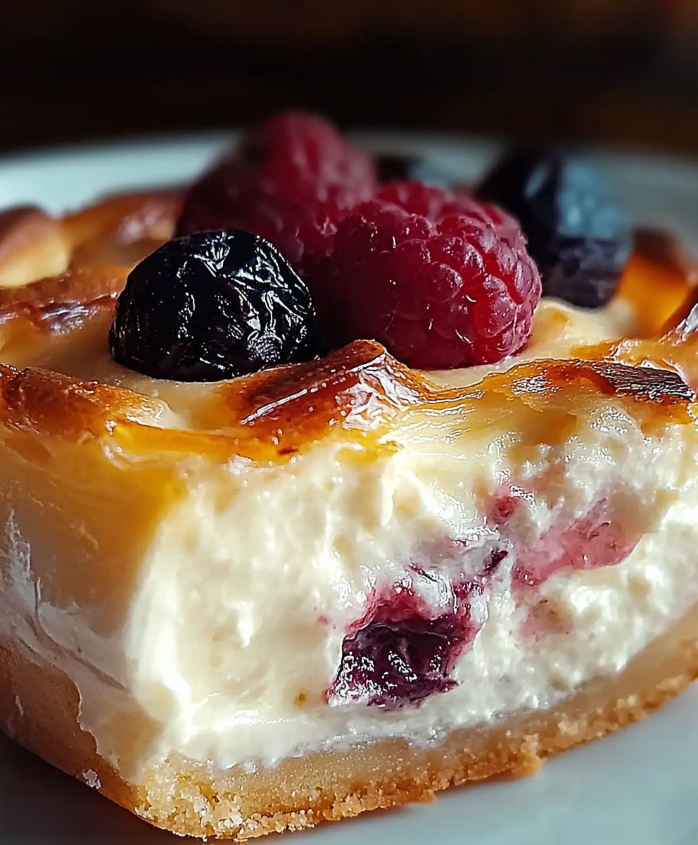 Gateau au fromage moelleux