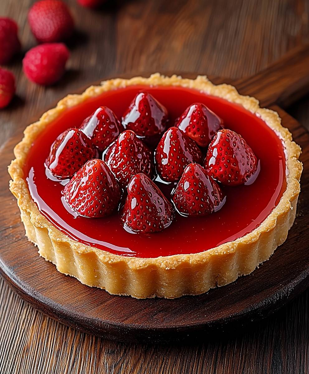 Tarte curd fraise rhubarbe