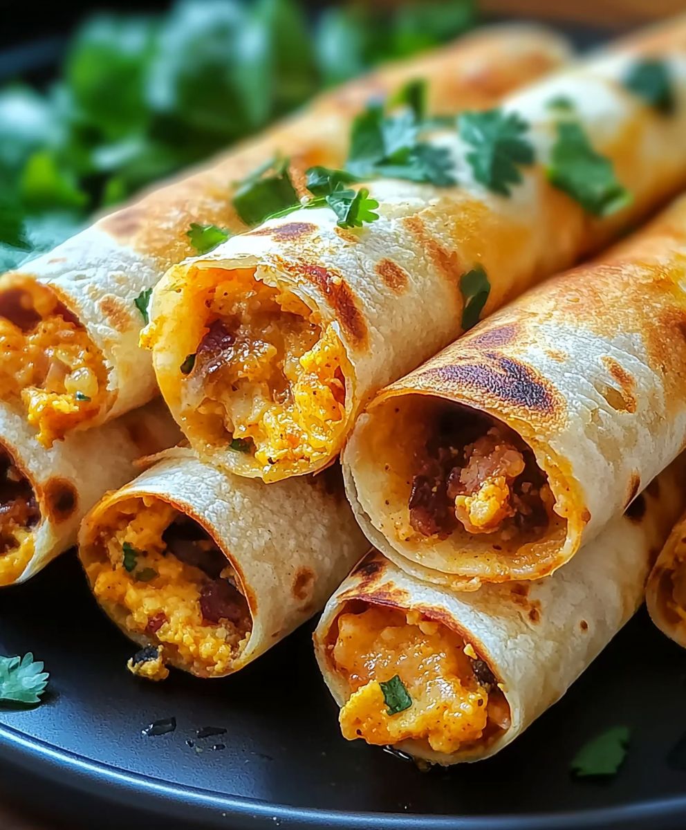 Taquitos friteuse à air déjeuner