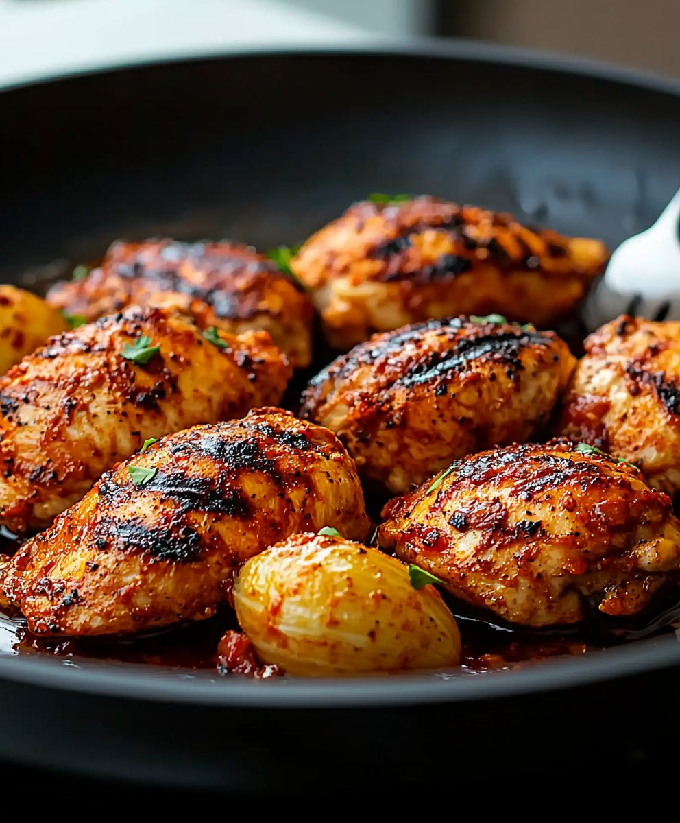 Poulet grillé épicé