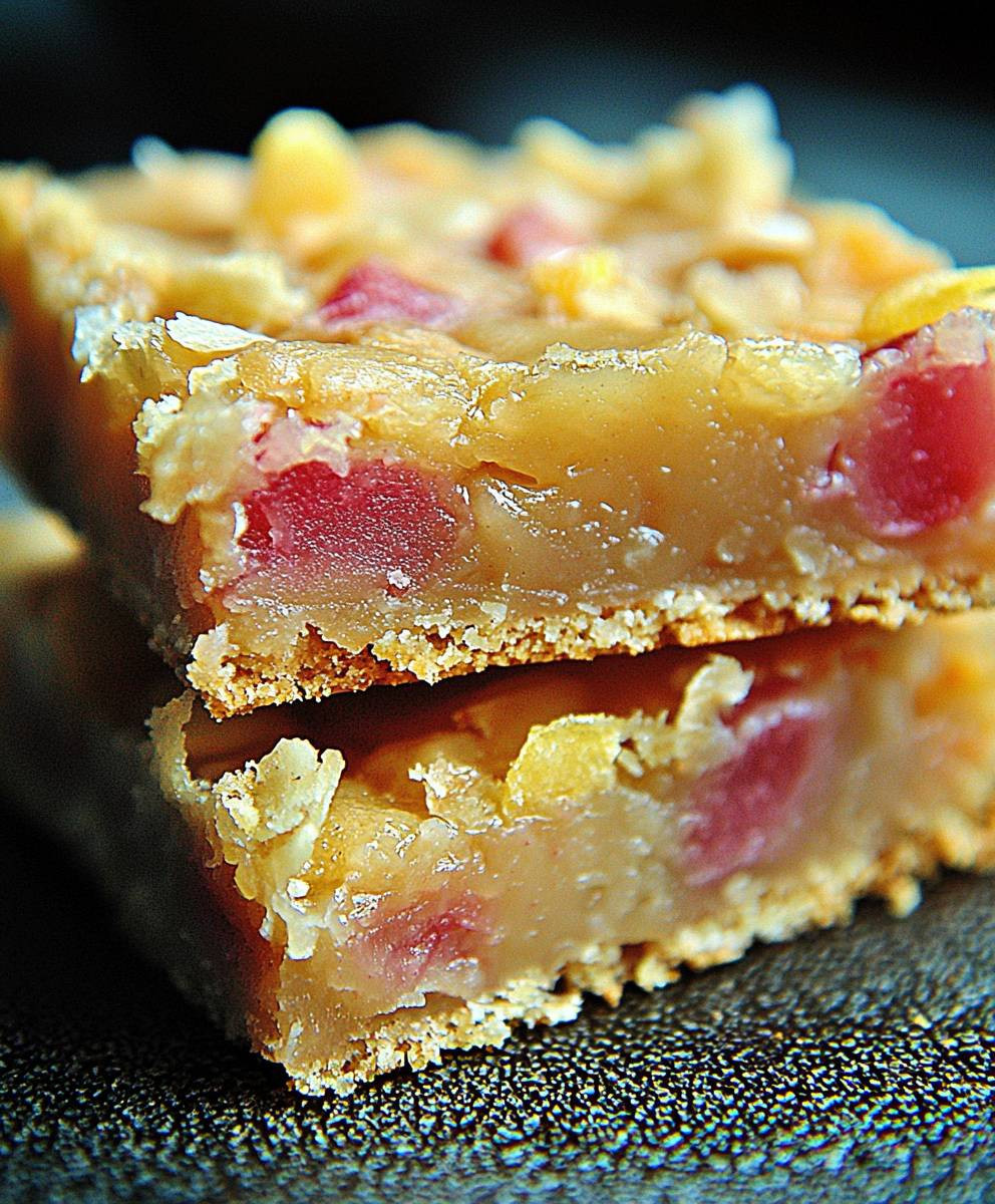 Barres citron rhubarbe