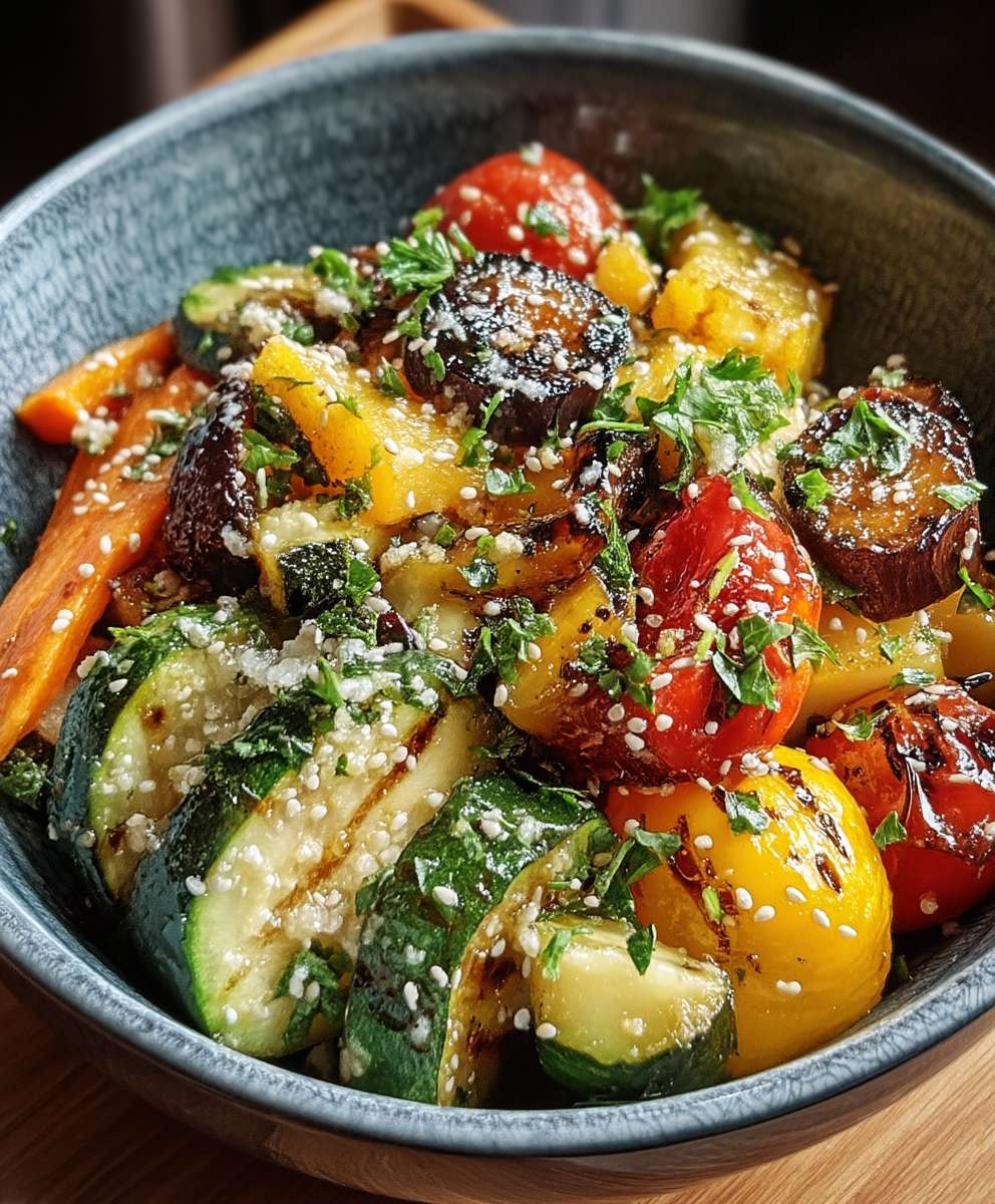 Saladier légumes rôtis