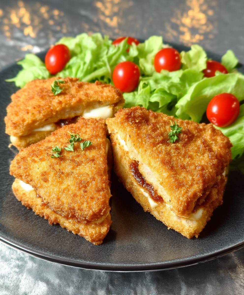 Reblochon pané croque monsieur