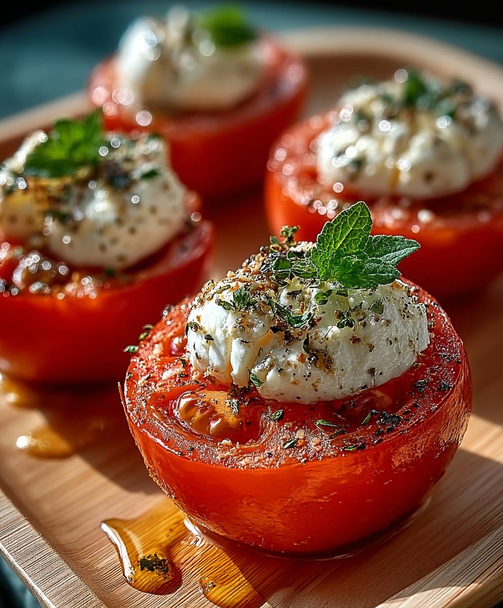 Tomates farcies thon fromage blanc