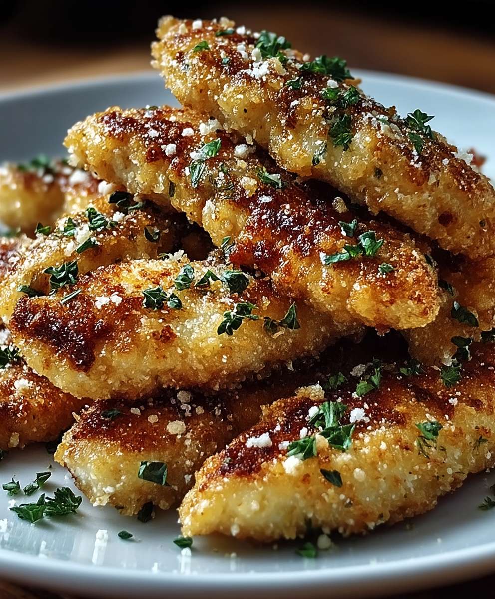 Aiguillettes poulet parmesan