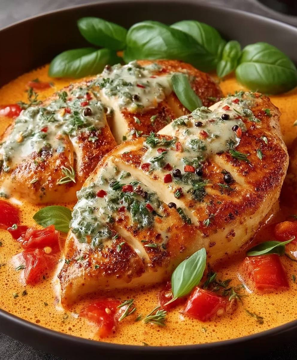Filets poulet crème tomate