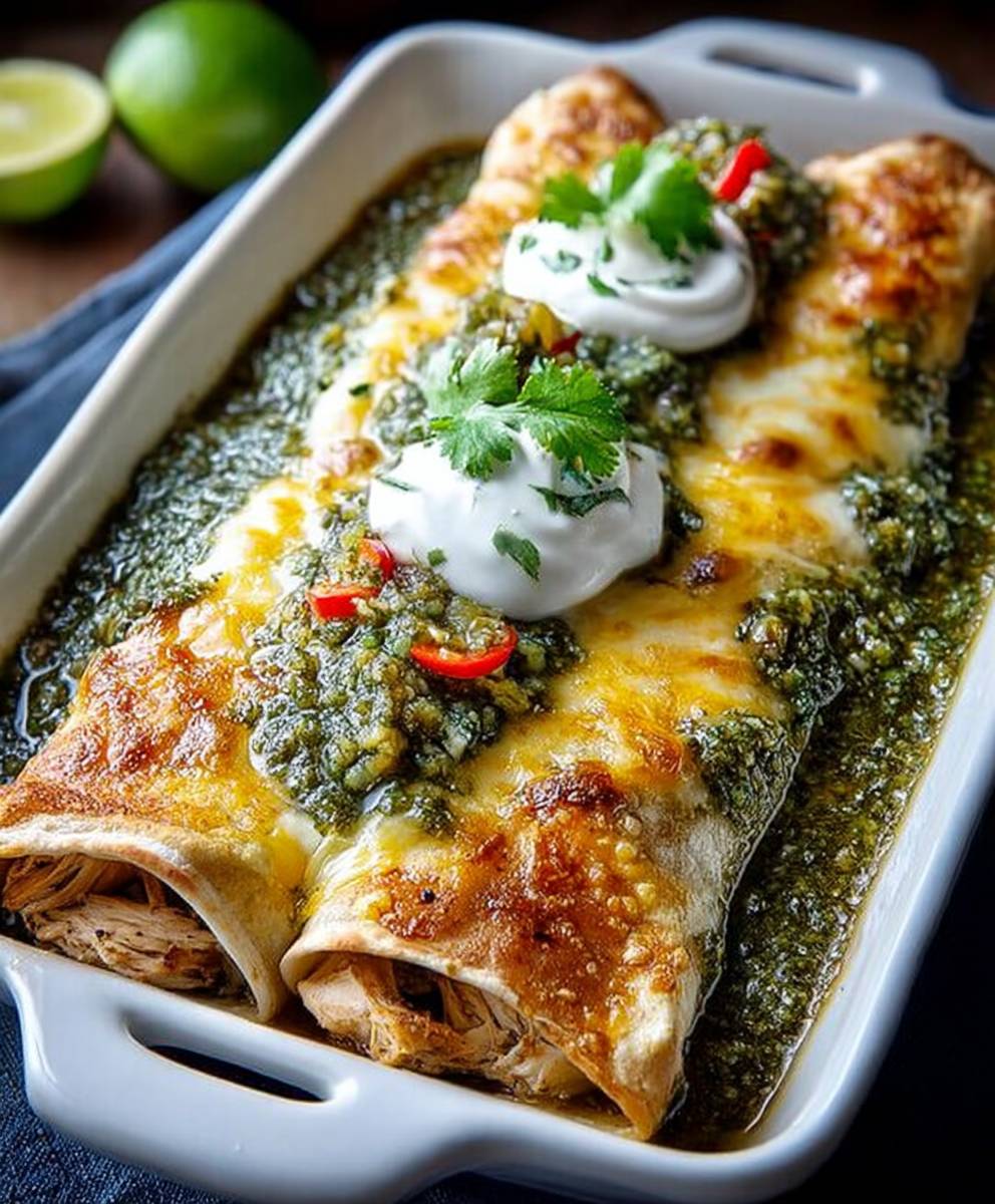 Enchiladas poulet salsa verde
