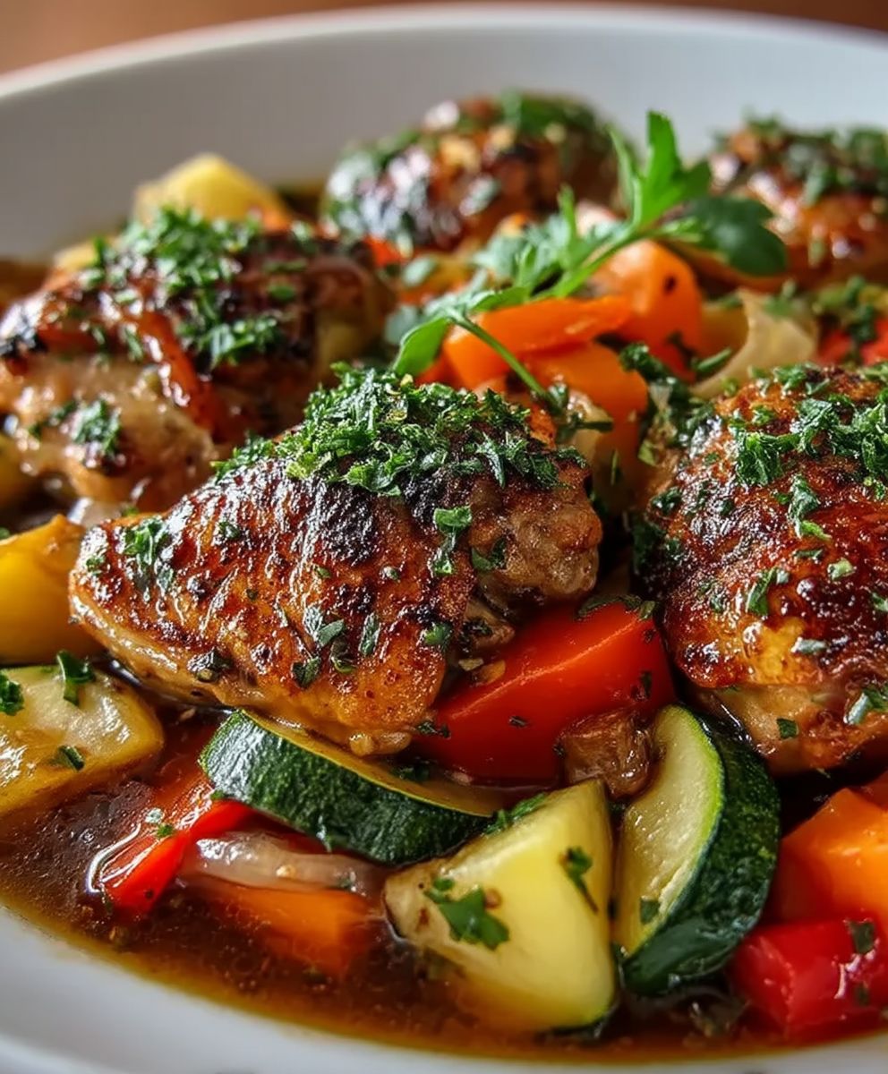 Mijoté poulet légumes